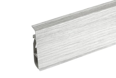 Напольный плинтус ПВХ 75 мм Cezar Hi-Line Prestige 329 Клен Патина 2,5 м