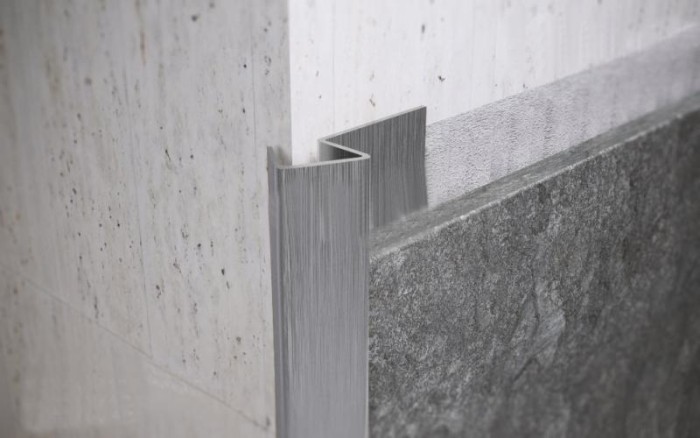 Наружный профиль для плитки из нержавеющей стали 12 мм FX 12 M Сталь сатинированная 2,7 м