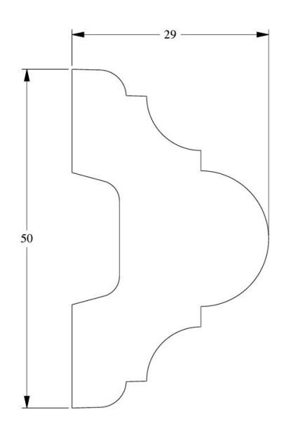 Гибкий молдинг Orac Decor Purotouch Flex P4020F 2 м