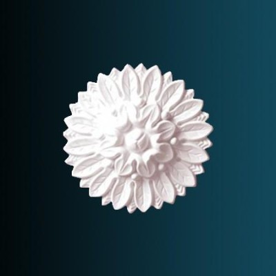 Декоративный орнамент Перфект G2045 155х155х30 мм белый полиуретан