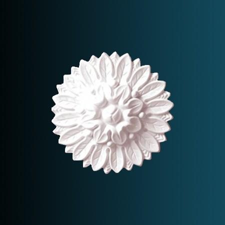 Декоративный орнамент Перфект G2045 155х155х30 мм белый полиуретан