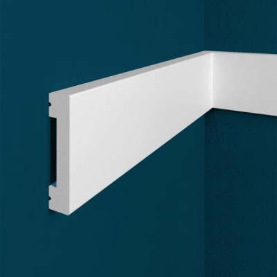 Молдинг Перфект Плюс P33 65х8 мм 2 м белый ударопрочный полимер
