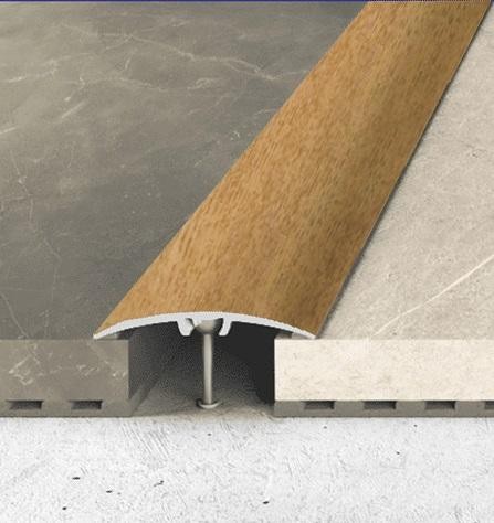 Алюминиевый порог одноуровневый 32 мм Effector A-66 29 Дуб Светлый 2,7 м