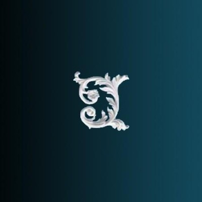 Декоративный орнамент Перфект G2339L 230х230х30 мм белый полиуретан