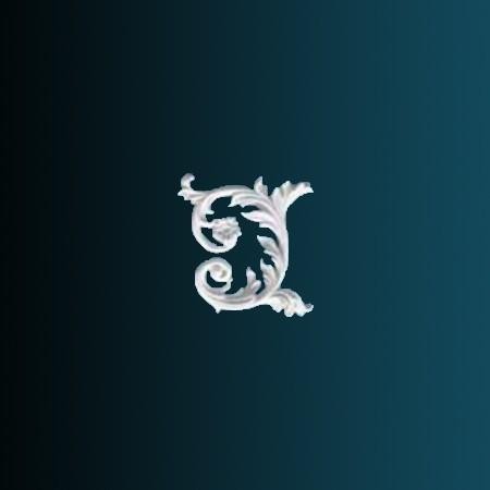 Декоративный орнамент Перфект G2339L 230х230х30 мм белый полиуретан