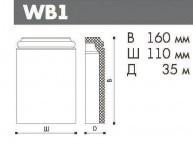 Основание для наличников NMC Wallstyl WB1 160х110 (2 штуки)