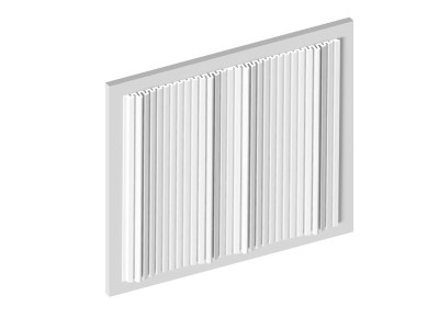 Декоративная стеновая панель 3D 240х20 мм HiWood LV241 NP GRAND белый 2.7м