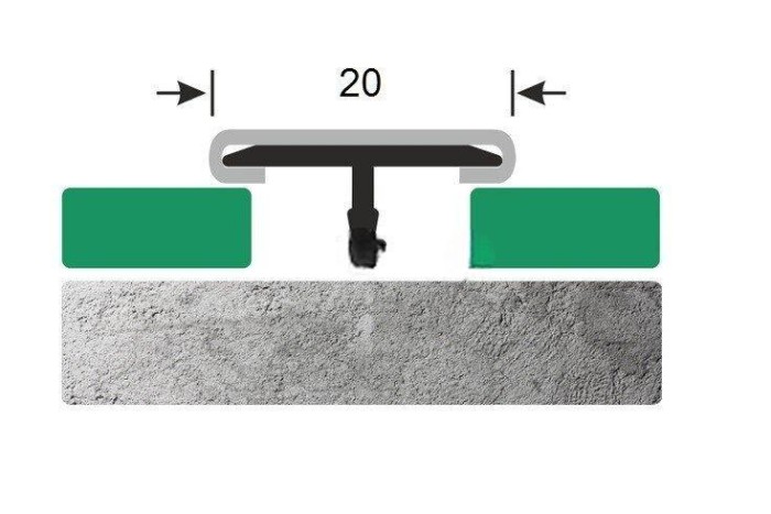 Стальной Т-образный профиль 20 мм ТА-20 шлифованный 2.7 м