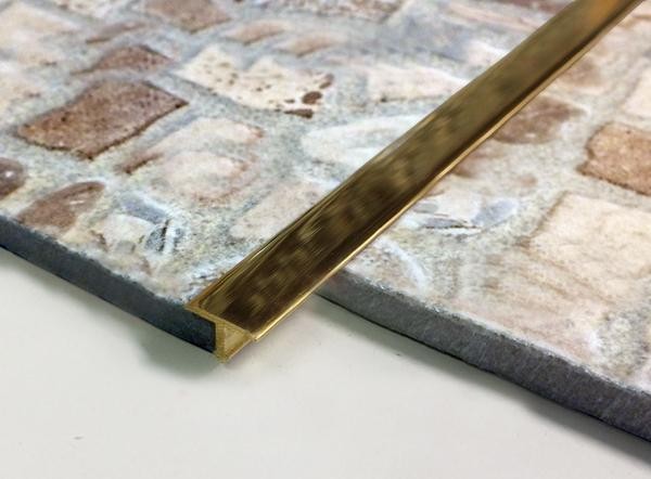 Латунный Т-профиль Yakamoz ЛТ-21 латунь полированная 2,7 м