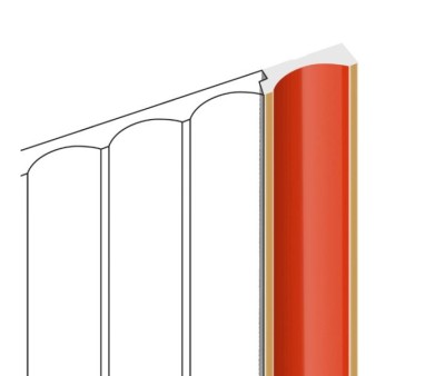 Финишный молдинг для панелей HiWood LF139B OR3G красный 12х34 мм 2,7 м