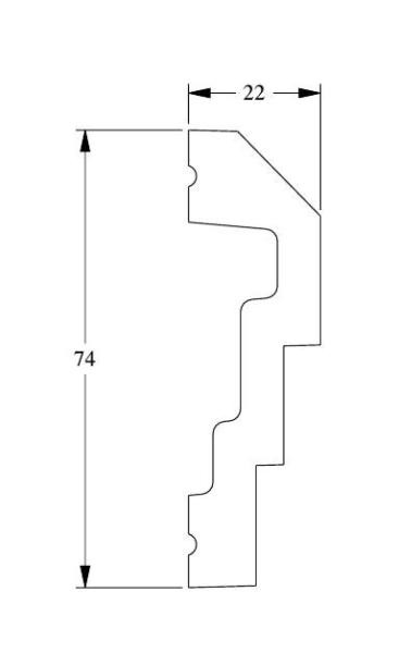 Гибкий молдинг Orac Decor Purotouch Flex P7070F 2 м