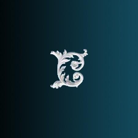 Декоративный орнамент Перфект G2339R 230х230х30 мм белый полиуретан