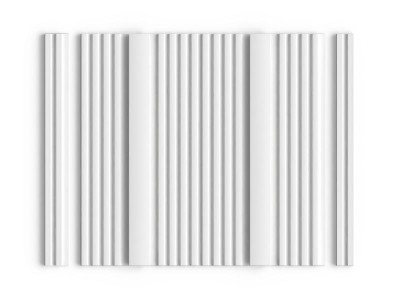 Декоративная стеновая панель 3D 240х18.5 мм HiWood HL201 NP GRAND белый 2.7м