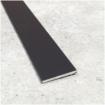 Полоса из алюминия 10х1.5 мм ПА-10-28 черный матовый 2.7 м