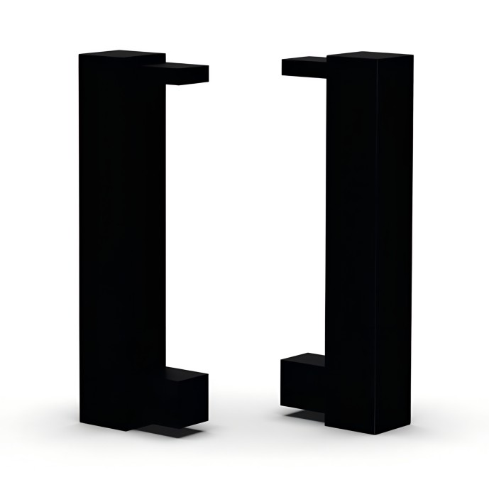 Комплект заглушек для плинтуса (пара левая+правая) 40 мм Мега-Трейд 9144з черный