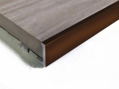 Алюминиевый профиль L-образный 8 мм ПО-Г8 Бронза глянец 2,7 м