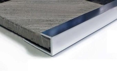 Профиль алюминиевый П-образный ПО-П9 Серебро глянец 2,7 м