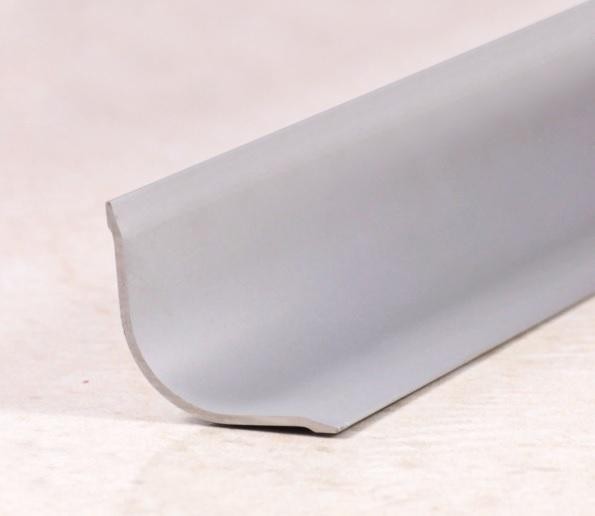 Угловой алюминиевый профиль 20х20 мм округлый ПВ-20х20 Серебро матовое 2,7 м