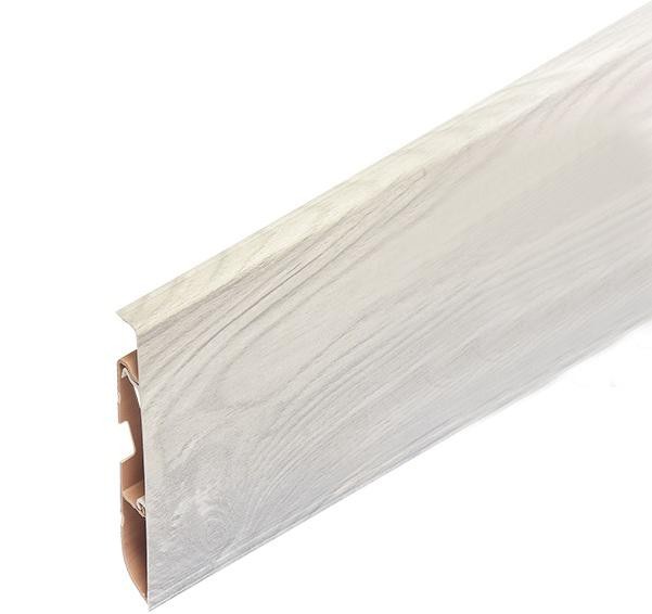 Напольный плинтус ПВХ 75 мм Cezar Hi-Line Prestige 332 Дуб онтарио 2,5 м