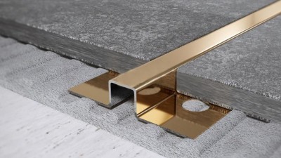 Профиль П-образный нержавеющая сталь FUM 15х20 GP Золото полированное 2,7 м