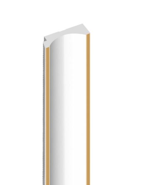 Финишный молдинг для панелей HiWood LF139B W41G белый-бежевый 12х34 мм 2,7 м