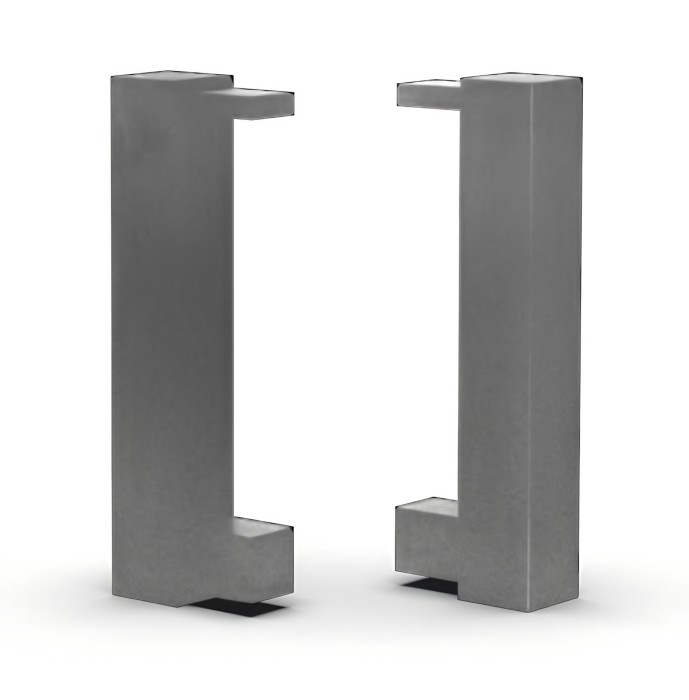 Комплект заглушек для плинтуса (пара левая+правая) 40 мм Мега-Трейд 9144з без покрытия