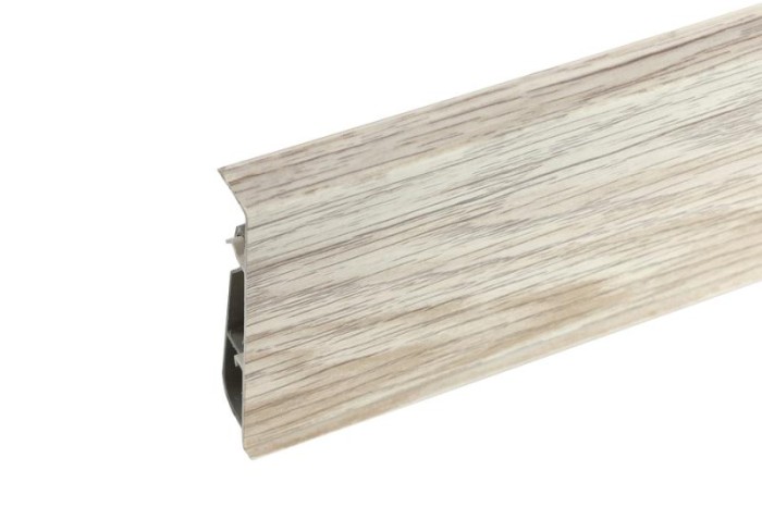 Напольный плинтус ПВХ 75 мм Cezar Hi-Line Prestige 333 Дуб Бильбао 2,5 м