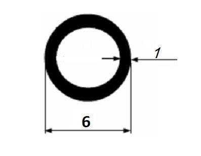 Алюминиевая труба 6х1 мм 3 м