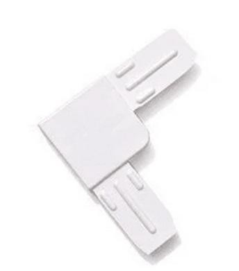 Уголок ПВХ соединительный для москитной сетки белый