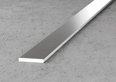 Алюминиевая полоса 40 мм серебро 3 м