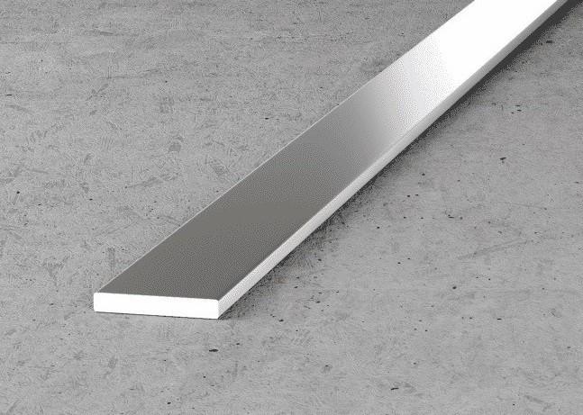 Алюминиевая полоса 40 мм серебро 3 м