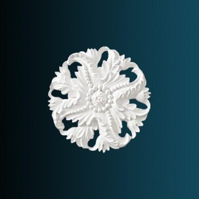 Декоративный орнамент Перфект G2049 125х125х17 мм белый полиуретан