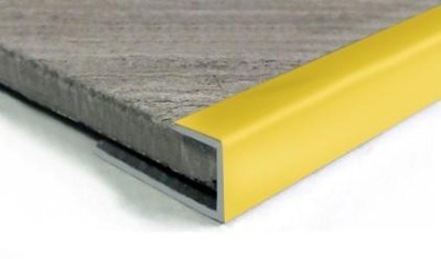 Профиль алюминиевый П-образный ПО-П10 Золото матовое 2,7 м