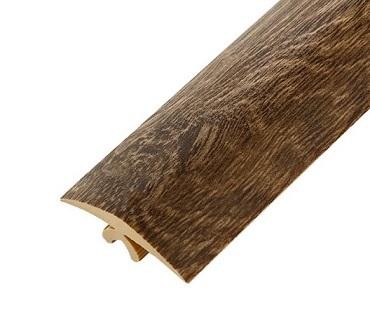 Гибкий порог ПВХ 40 мм Cezar Flex Line 108 Дуб замковый 3 м