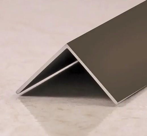 Алюминиевый уголок 25х25 мм ПБ25х25 бронза матовая 3 м