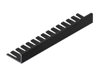 L-профиль гибкий 10 мм алюминиевый  NEEXY PV05-18 MBL черный матовый 2.7 м