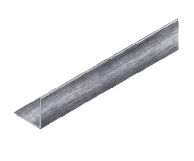 Уголок 20х20 мм алюминиевый NEEXY PV63-45 BBS-D серебро блестящее браш 2.7 м