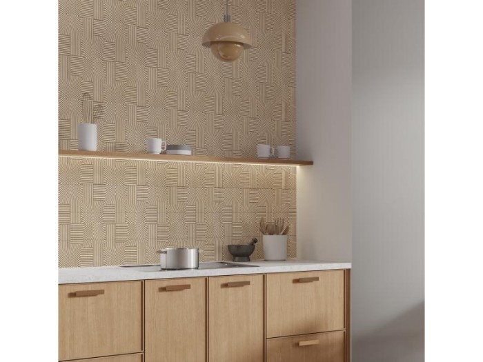 Декоративная стеновая панель 3D 600х4х3000 мм HiWood Maximum DM625 BR48 с рельефным узором