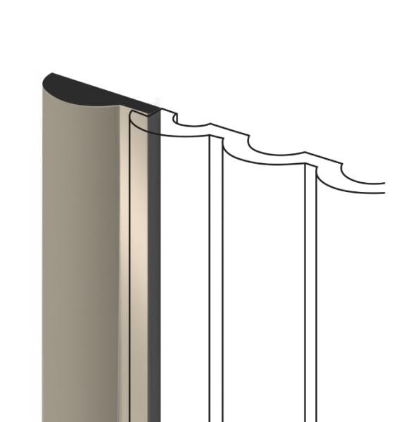 Финишный молдинг для панелей HiWood LF140A BR432 коричневый 12х36 мм 2,7 м