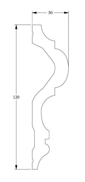 Гибкий молдинг Orac Decor Purotouch Flex P8050F 2 м