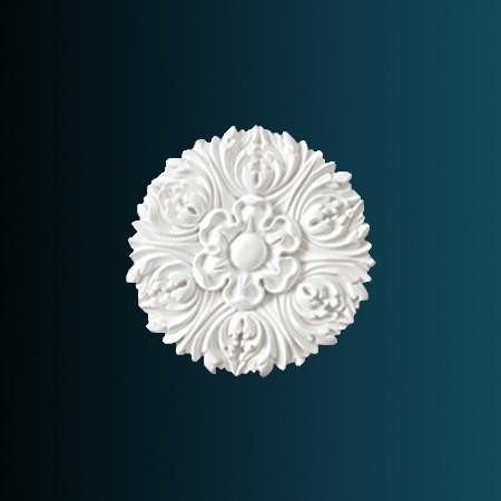 Декоративный орнамент Перфект G2051 100х100х13 мм белый полиуретан