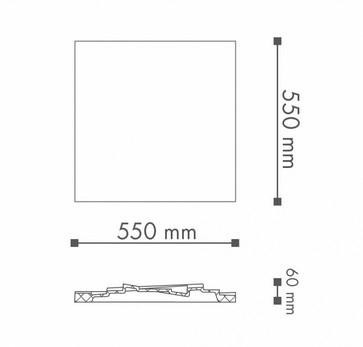 Потолочная розетка NMC Arstyl CS5 550х550