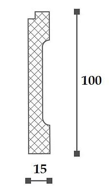 Напольный плинтус NMC Floorstyl Essenza FD1 100х15 200 см