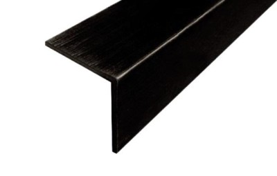 Равносторонний латунный уголок 10х10 мм ЛПН-10х10-чм черный матовый 2.7 м