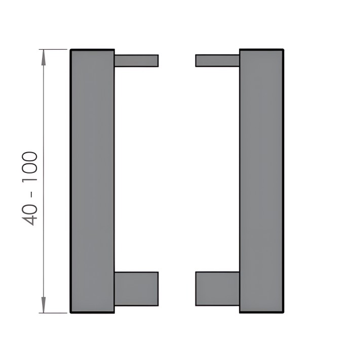 Комплект заглушек для плинтуса (пара левая+правая) 60 мм Мега-Трейд 9143з без покрытия