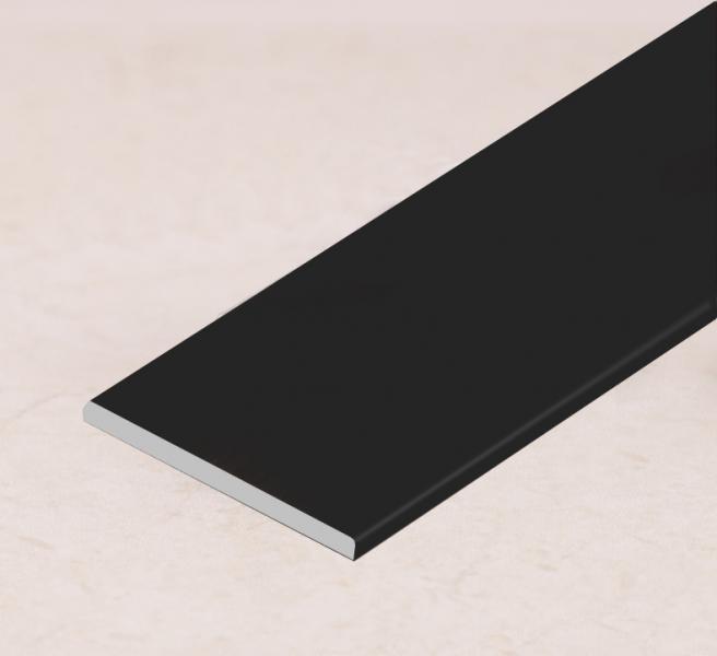 Алюминиевая полоса 15 мм черная матовая 2 мм толщина полосы 3м