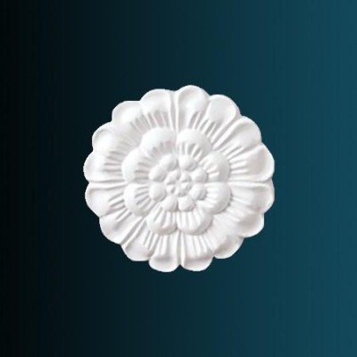 Декоративный орнамент Перфект G2052 93х93х12 мм белый полиуретан