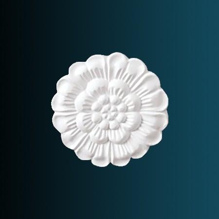 Декоративный орнамент Перфект G2052 93х93х12 мм белый полиуретан