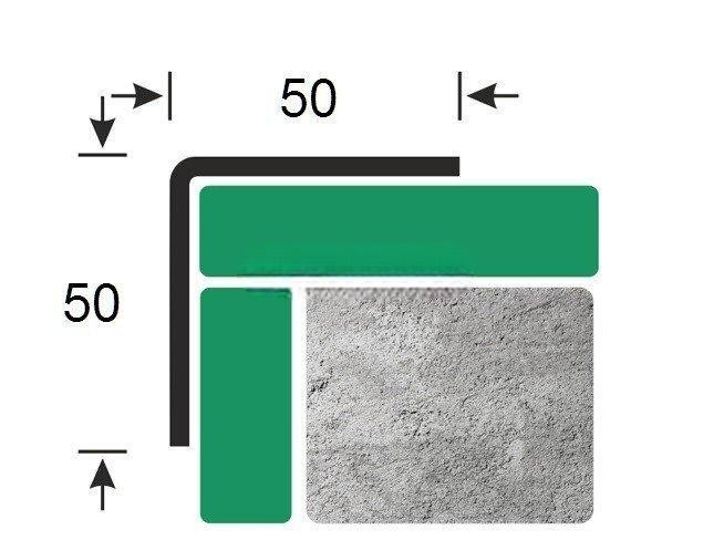 Равнополочный уголок стальной ПБ 50х50 прямой полированный 2.7 м AISI 430