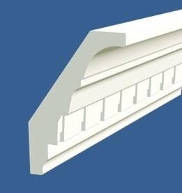 Потолочный плинтус 76х55 мм Hiwood A94 из полистирола 2 м